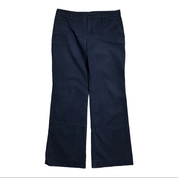 🛍️3/$40 Gap Perfect Khakis Navy  Blue Casual Pant Size 4 - Picture 2 of 7